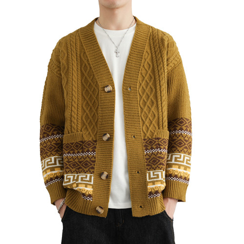 新款男士毛衣外套秋冬季加厚保暖針織衫休閒百搭時尚潮流開衫外套 新款男士毛衣外套秋冬季加厚保暖針織衫休閒百搭時尚潮流開衫外套