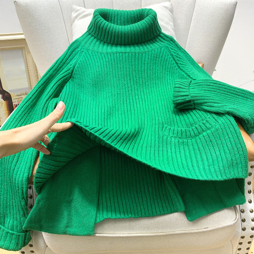高貨品牌~輕奢~超質感~厚實羊毛衫~時髦大牌感寬松高領毛衣女秋冬 高貨品牌~輕奢~超質感~厚實羊毛衫~時髦大牌感寬松高領毛衣女秋冬
