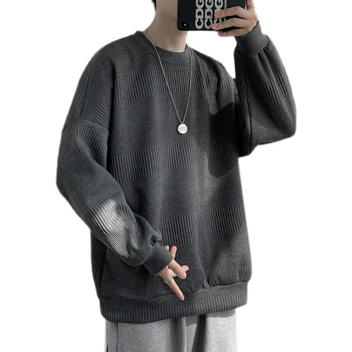 毛衣衛衣外套男韓版潮牌ins寬松針織衫港風百搭休閒圓領秋冬上衣 毛衣衛衣外套男韓版潮牌ins寬松針織衫港風百搭休閒圓領秋冬上衣