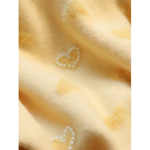 釘珠愛心毛衣女秋冬季一體加絨寬松軟糯針織衫溫柔風套頭圓領上衣 釘珠愛心毛衣女秋冬季一體加絨寬松軟糯針織衫溫柔風套頭圓領上衣