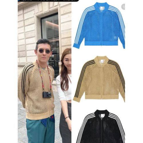 陳冠希潮牌同款鏤空針織衫男女短款寬松立領情侶長袖棒球毛衣外套 陳冠希潮牌同款鏤空針織衫男女短款寬松立領情侶長袖棒球毛衣外套