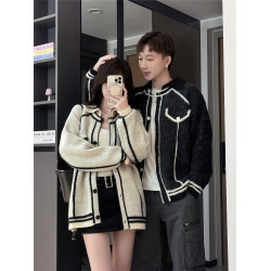 情侶裝秋冬季2025新款ins超火寬松毛衣男女高級感慵懶風針織衫潮