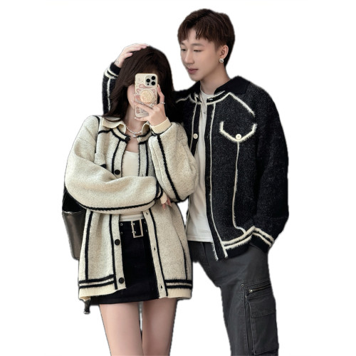 情侶裝秋冬季2025新款ins超火寬松毛衣男女高級感慵懶風針織衫潮 情侶裝秋冬季2025新款ins超火寬松毛衣男女高級感慵懶風針織衫潮