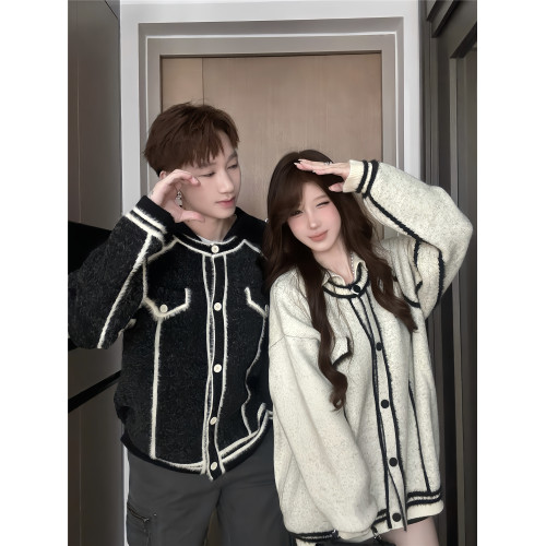 情侶裝秋冬季2025新款ins超火寬松毛衣男女高級感慵懶風針織衫潮 情侶裝秋冬季2025新款ins超火寬松毛衣男女高級感慵懶風針織衫潮