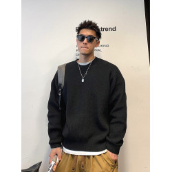 徐太浪軟軟糯糯毛衣男高級感慵懶風日系針織衫秋冬內搭打底毛線衣