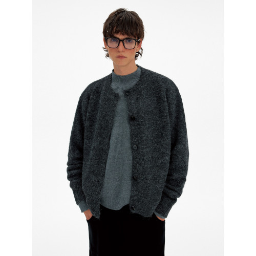 MADWITCH秋冬氛圍感排釦羊毛混紡針織衫男女寬松休閒軟糯開衫毛衣 MADWITCH秋冬氛圍感排釦羊毛混紡針織衫男女寬松休閒軟糯開衫毛衣