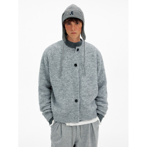 MADWITCH秋冬氛圍感排釦羊毛混紡針織衫男女寬松休閒軟糯開衫毛衣 MADWITCH秋冬氛圍感排釦羊毛混紡針織衫男女寬松休閒軟糯開衫毛衣