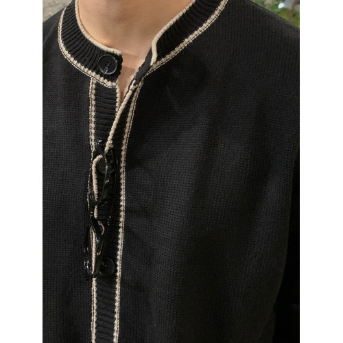 韓版高級感開衫毛衣男休閒寬松春秋季長袖圓領針織衫黑色外套上衣 韓版高級感開衫毛衣男休閒寬松春秋季長袖圓領針織衫黑色外套上衣