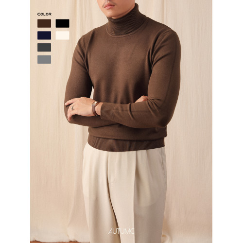 【限時特價】高領毛衣男秋冬季保暖長袖打底衫套頭修身純色針織衫 【限時特價】高領毛衣男秋冬季保暖長袖打底衫套頭修身純色針織衫