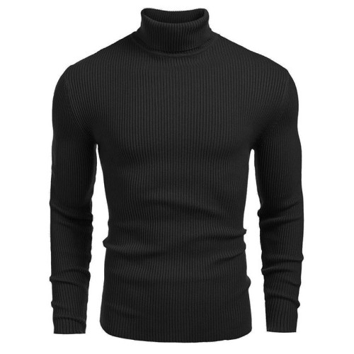 2025男裝針織衫高領毛衣秋冬歐美長袖套頭毛線衫men sweater