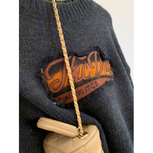 美式復古短款毛衣女秋冬2025新款慵嬾風小個子套頭外穿秋冬打底衫