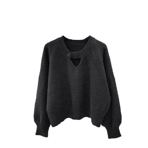 毛衣女2024秋冬新款慵嬾風日系復古鏤空針織衫內搭溫柔打底衫上衣