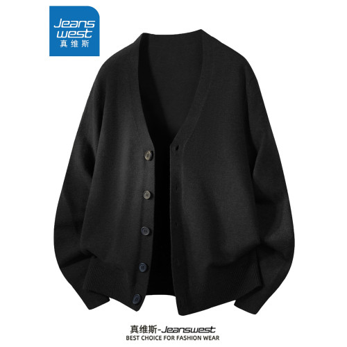 真維斯V領針織衫男士寬松秋冬季2025新款開衫外套潮牌百搭毛衣男 真維斯V領針織衫男士寬松秋冬季2025新款開衫外套潮牌百搭毛衣男