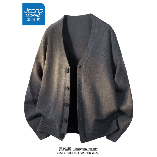 真維斯V領針織衫男士寬松秋冬季2025新款開衫外套潮牌百搭毛衣男 真維斯V領針織衫男士寬松秋冬季2025新款開衫外套潮牌百搭毛衣男