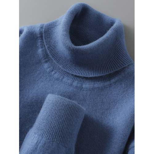 高領100%純羊毛衫男士秋冬長袖毛衣寬松羊絨衫青年加厚針織打底衫 高領100%純羊毛衫男士秋冬長袖毛衣寬松羊絨衫青年加厚針織打底衫