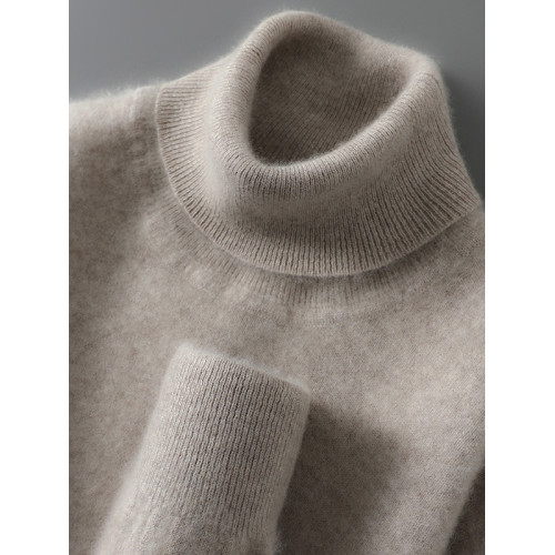 高領100%純羊毛衫男士秋冬長袖毛衣寬松羊絨衫青年加厚針織打底衫 高領100%純羊毛衫男士秋冬長袖毛衣寬松羊絨衫青年加厚針織打底衫