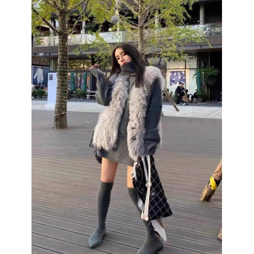 高級感慵懶風軟糯中長款高領毛衣女遮屁股寬松外穿大碼胖mm秋冬厚