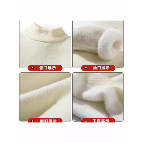 去東北哈爾濱旅遊保暖裝備零下40防寒加絨毛衣男士加厚針織衫打底