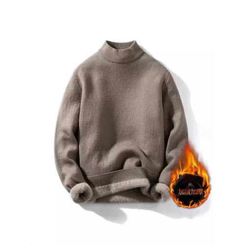 去東北哈爾濱旅遊保暖裝備零下40防寒加絨毛衣男士加厚針織衫打底