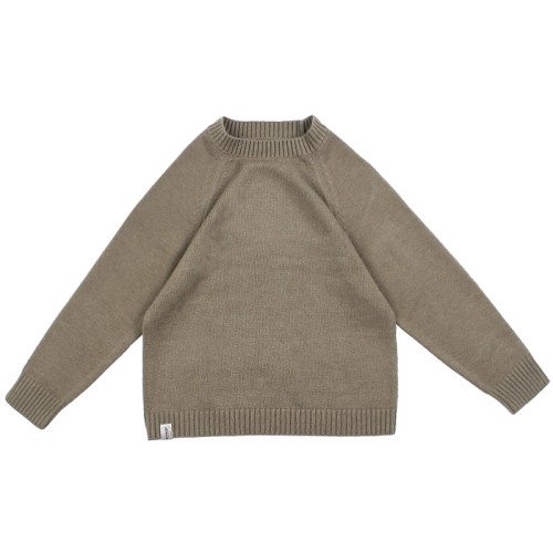 HEEMKIZOO日系秋冬季新款圓領純色毛衣男寬松針織衫情侶線衣潮牌