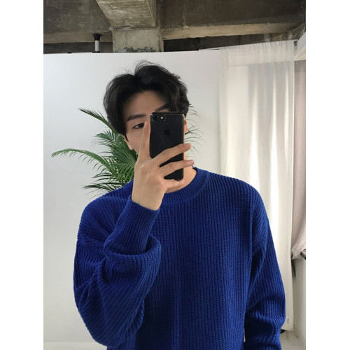 毛衣男針織衫秋冬小清新打底衫套頭圓領日系休閒保暖毛衫網紅同款