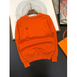 輕奢潮流套頭高級感毛衣針織衫男韓版秋冬字母提花圓領加厚打底衫