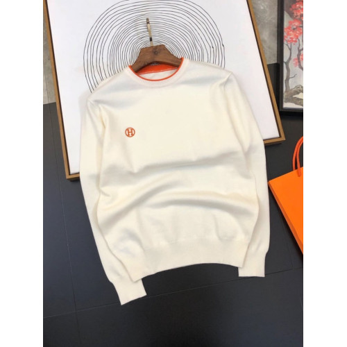 輕奢潮流套頭高級感毛衣針織衫男韓版秋冬字母提花圓領加厚打底衫