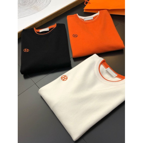 輕奢潮流套頭高級感毛衣針織衫男韓版秋冬字母提花圓領加厚打底衫