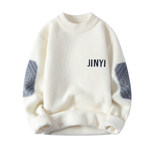 NASA聯名水貂絨毛衣男秋冬季半高領毛線衣羊絨衫ins加厚打底衫潮 NASA聯名水貂絨毛衣男秋冬季半高領毛線衣羊絨衫ins加厚打底衫潮