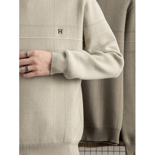 僑迪矇拉肌理感假兩件男士針織衫內搭秋冬季襯衫領毛衣加厚保暖 僑迪矇拉肌理感假兩件男士針織衫內搭秋冬季襯衫領毛衣加厚保暖