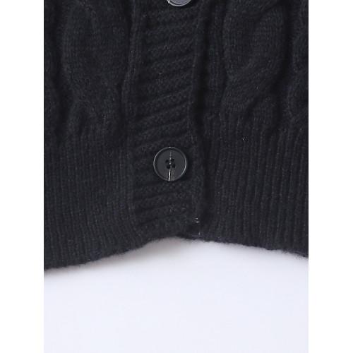 麻花毛衣外套秋季新款女裝百搭修身單排釦針織長袖開衫18711 麻花毛衣外套秋季新款女裝百搭修身單排釦針織長袖開衫18711