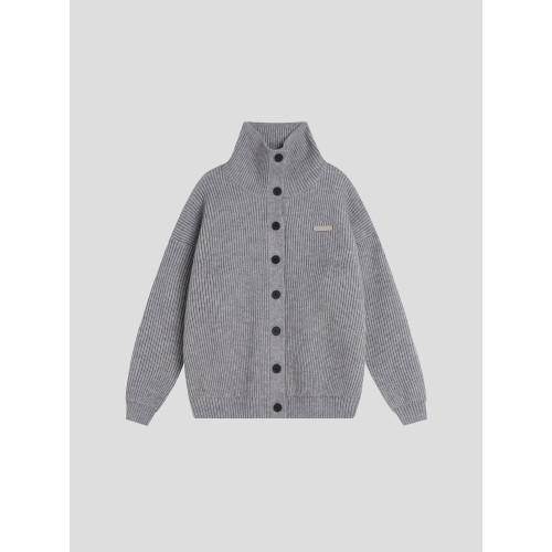 INSstudios 國潮情侶美式「粗棒針織高領毛衣」寬松開衫上衣外套 INSstudios 國潮情侶美式「粗棒針織高領毛衣」寬松開衫上衣外套