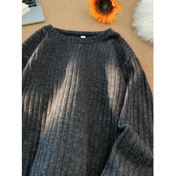 美式磨毛衛衣男春秋季潮牌寬松條紋長袖T恤高級感休閒內搭打底衫