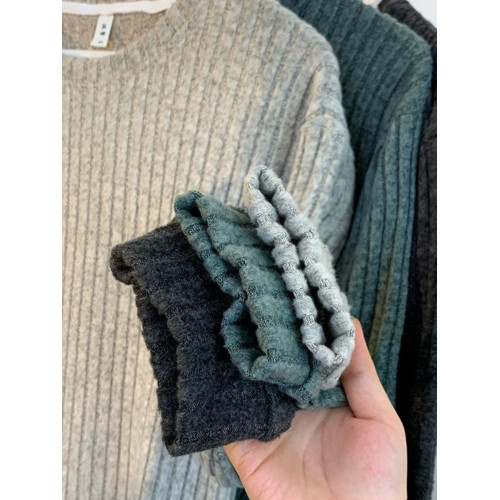 美式磨毛衛衣男春秋季潮牌寬松條紋長袖T恤高級感休閒內搭打底衫