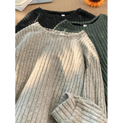 美式磨毛衛衣男春秋季潮牌寬松條紋長袖T恤高級感休閒內搭打底衫