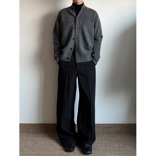 花紗羊毛混紡半高領秋冬毛衣開衫老錢棕色灰色百搭cleanfit外套 花紗羊毛混紡半高領秋冬毛衣開衫老錢棕色灰色百搭cleanfit外套