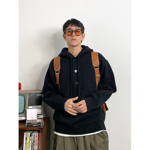 徐太浪韓版時尚半開襟連帽毛衣男秋冬慵懶風休閒打底針織衫外套潮 徐太浪韓版時尚半開襟連帽毛衣男秋冬慵懶風休閒打底針織衫外套潮
