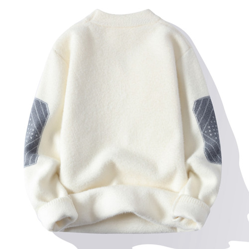 水貂絨毛衣男半高領打底衫秋冬季韓版潮流加厚保暖冬裝百搭上衣服 水貂絨毛衣男半高領打底衫秋冬季韓版潮流加厚保暖冬裝百搭上衣服