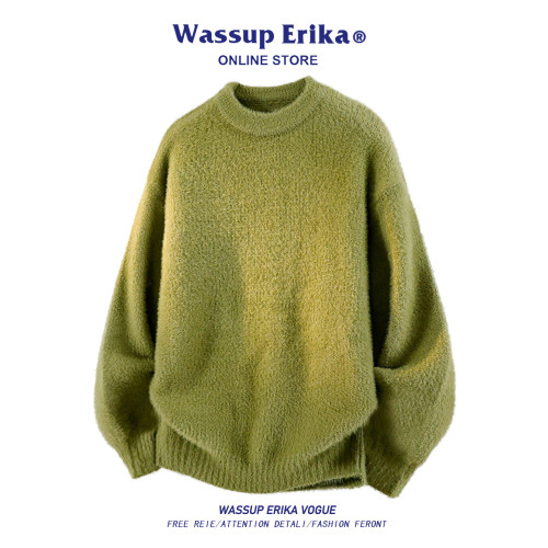 WASSUP ERIKA軟糯超好看秋冬季針織上衣男女款慵懶風寬松復古毛衣