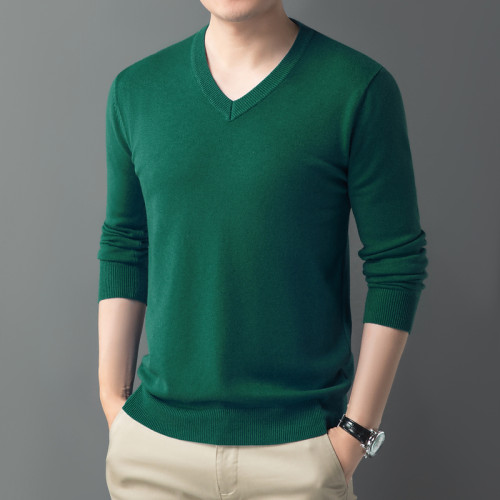 簡約休閒風V領毛衣男春季新款加厚寬鬆長袖針織衫羊毛打底衫 簡約休閒風V領毛衣男春季新款加厚寬鬆長袖針織衫羊毛打底衫