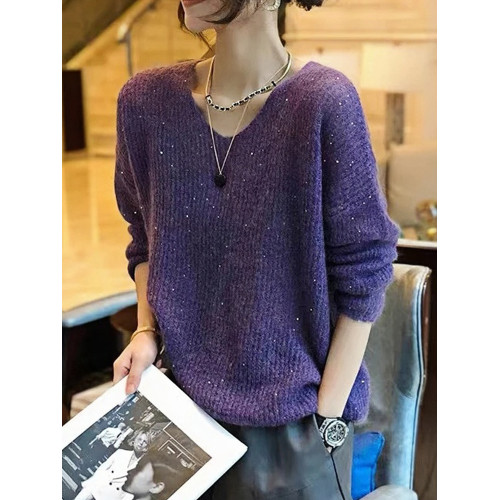 秋季新款打底衫2025年新款小香風穿搭洋氣寬松保暖圓領針織毛衣女