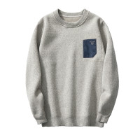 天鵞絨！抗起球雪尼爾！撞色貼布刺綉！秋冬男士加絨針織毛衣