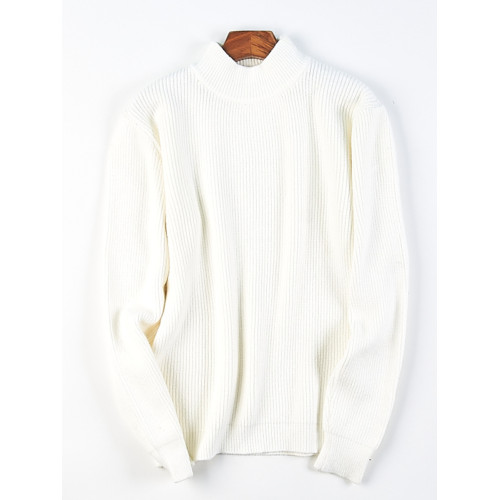 高級品質純色半高領毛衣針織衫男女17H81166秋冬保暖長袖打底上衣