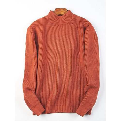 高級品質純色半高領毛衣針織衫男女17H81166秋冬保暖長袖打底上衣