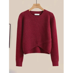 2025春秋季新款女士毛衣短款上衣爆款針織衫小個子時尚洋氣女裝