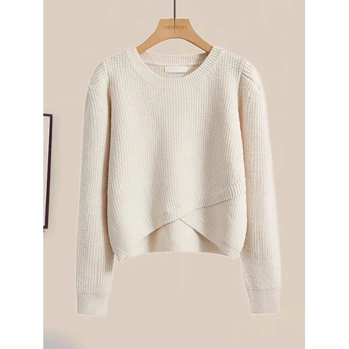 2025春秋季新款女士毛衣短款上衣爆款針織衫小個子時尚洋氣女裝