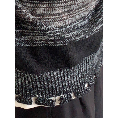 秋冬新款日系復古撞色條紋套頭圓領毛衣男女慵懶風打底針織衫外套 秋冬新款日系復古撞色條紋套頭圓領毛衣男女慵懶風打底針織衫外套