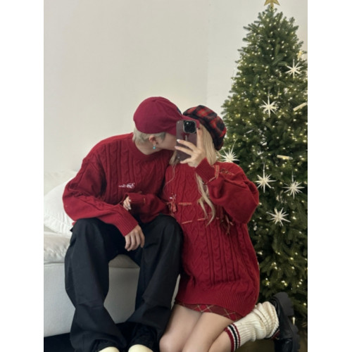 情侶裝秋冬季2025新款超火寬松毛衣男女高級感慵懶風針織衫外套潮 情侶裝秋冬季2025新款超火寬松毛衣男女高級感慵懶風針織衫外套潮