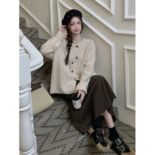 大碼女裝秋冬不規則浣熊絨軟糯毛衣胖mm寬鬆顯瘦慵嬾針織開衫外套 大碼女裝秋冬不規則浣熊絨軟糯毛衣胖mm寬鬆顯瘦慵嬾針織開衫外套