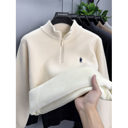 【一體絨】冬季雪尼爾毛衣男士加絨加厚半高領拉鍊保暖上衣打底衫 【一體絨】冬季雪尼爾毛衣男士加絨加厚半高領拉鍊保暖上衣打底衫